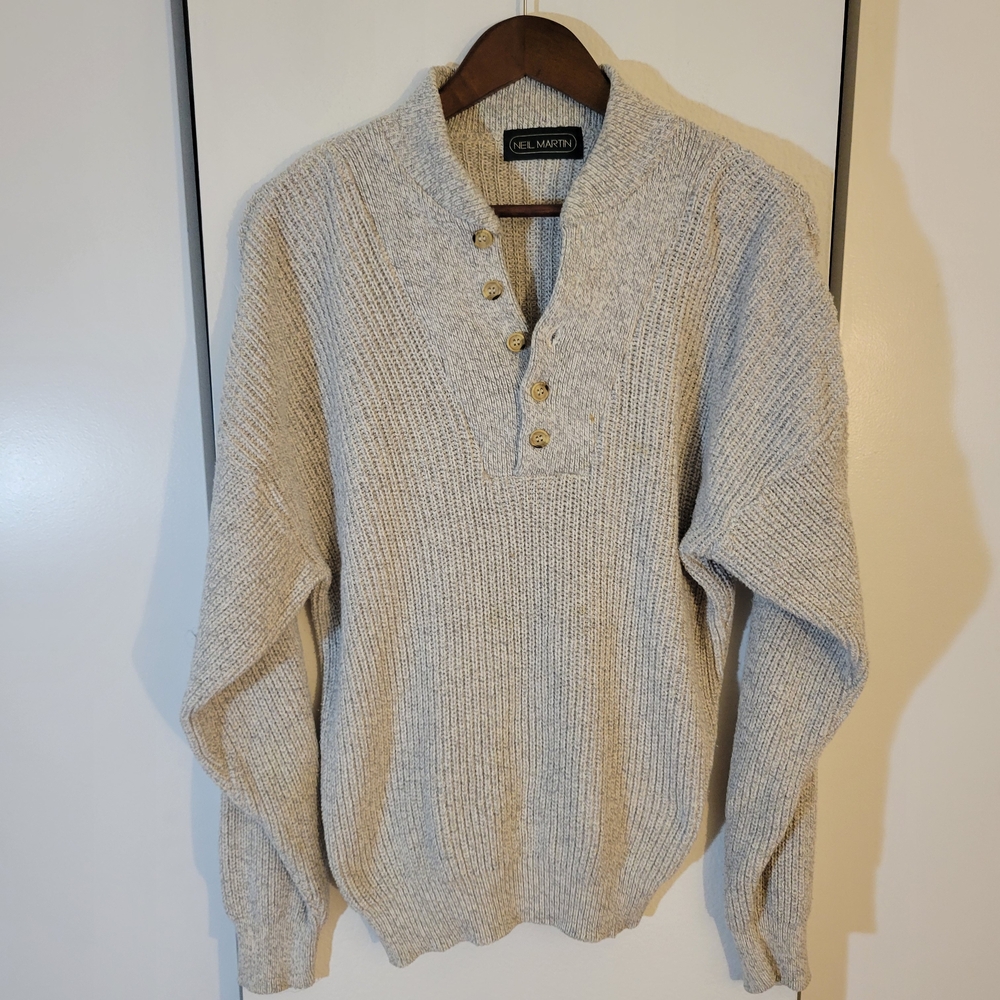 Neil Martin Men's Cream Sweater